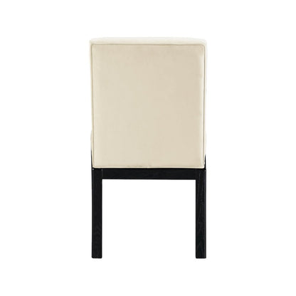 Evelyn Cream Velvet Dining Chair