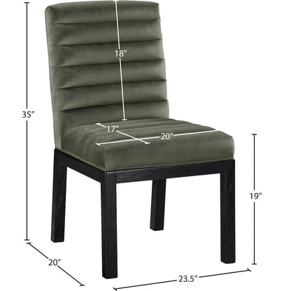 Evelyn Green Velvet Dining Chair