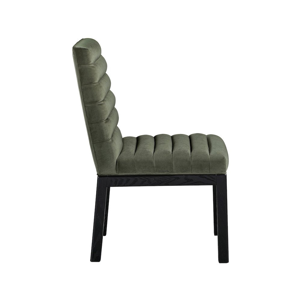 Evelyn Green Velvet Dining Chair
