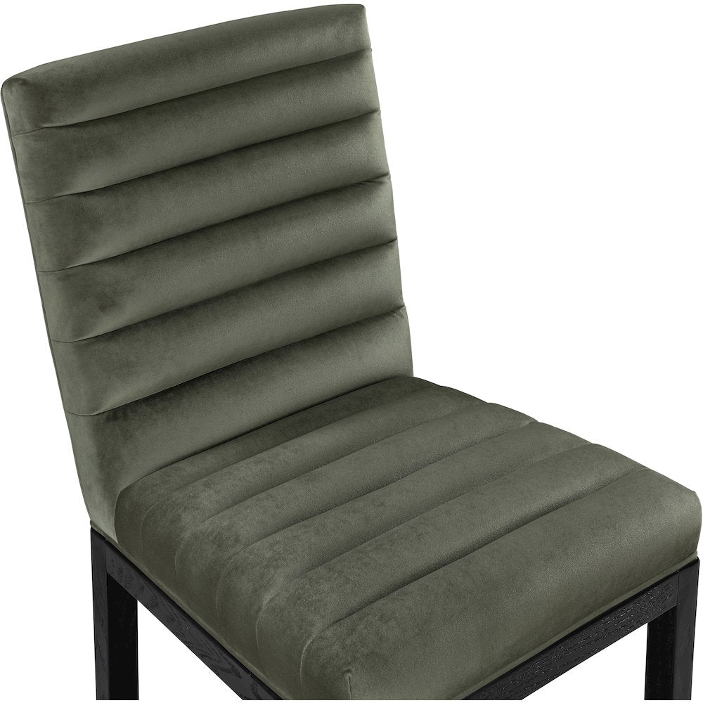 Evelyn Green Velvet Dining Chair