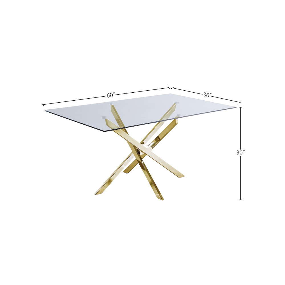 Xander Gold Dining Table