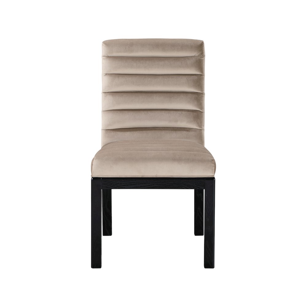 Evelyn Taupe Velvet Dining Chair