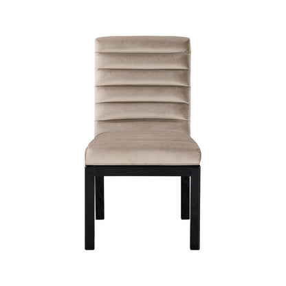 Evelyn Taupe Velvet Dining Chair
