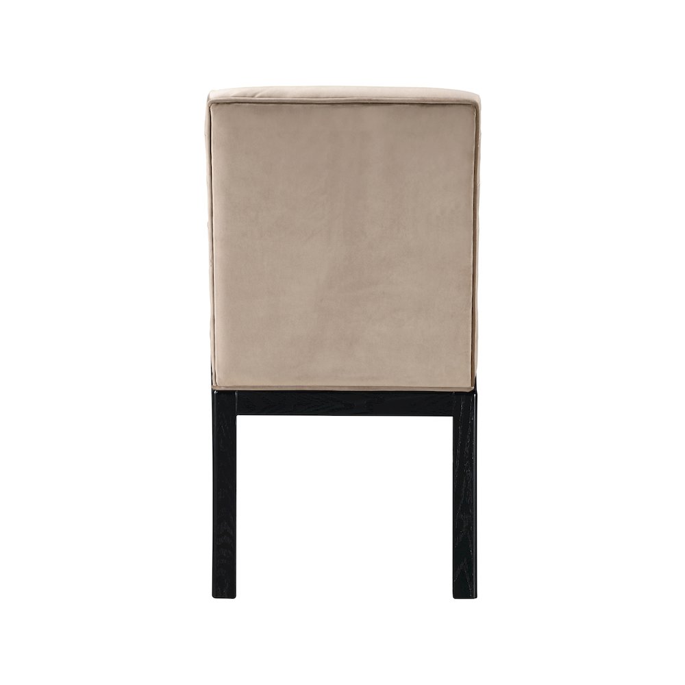 Evelyn Taupe Velvet Dining Chair