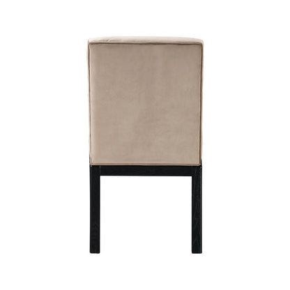 Evelyn Taupe Velvet Dining Chair