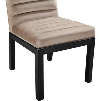 Evelyn Taupe Velvet Dining Chair
