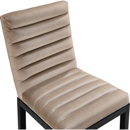 Evelyn Taupe Velvet Dining Chair