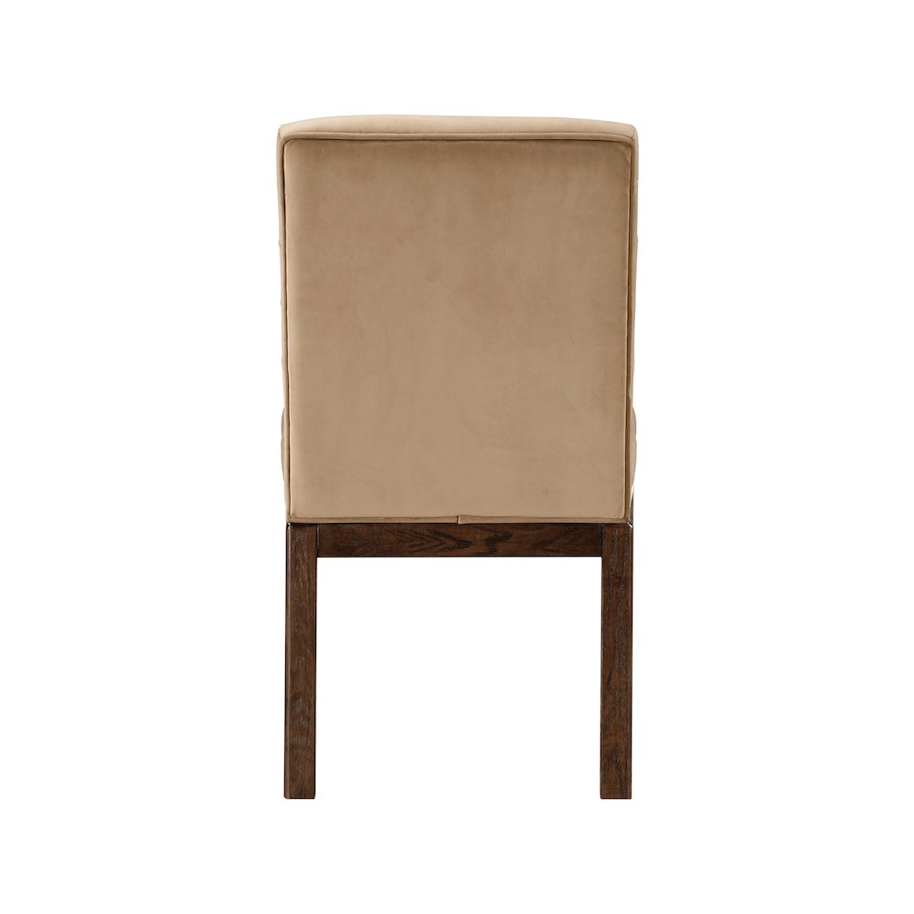 Evelyn Beige Velvet Dining Chair