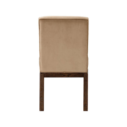 Evelyn Beige Velvet Dining Chair