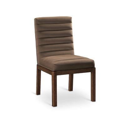Evelyn Brown Velvet Dining Chair
