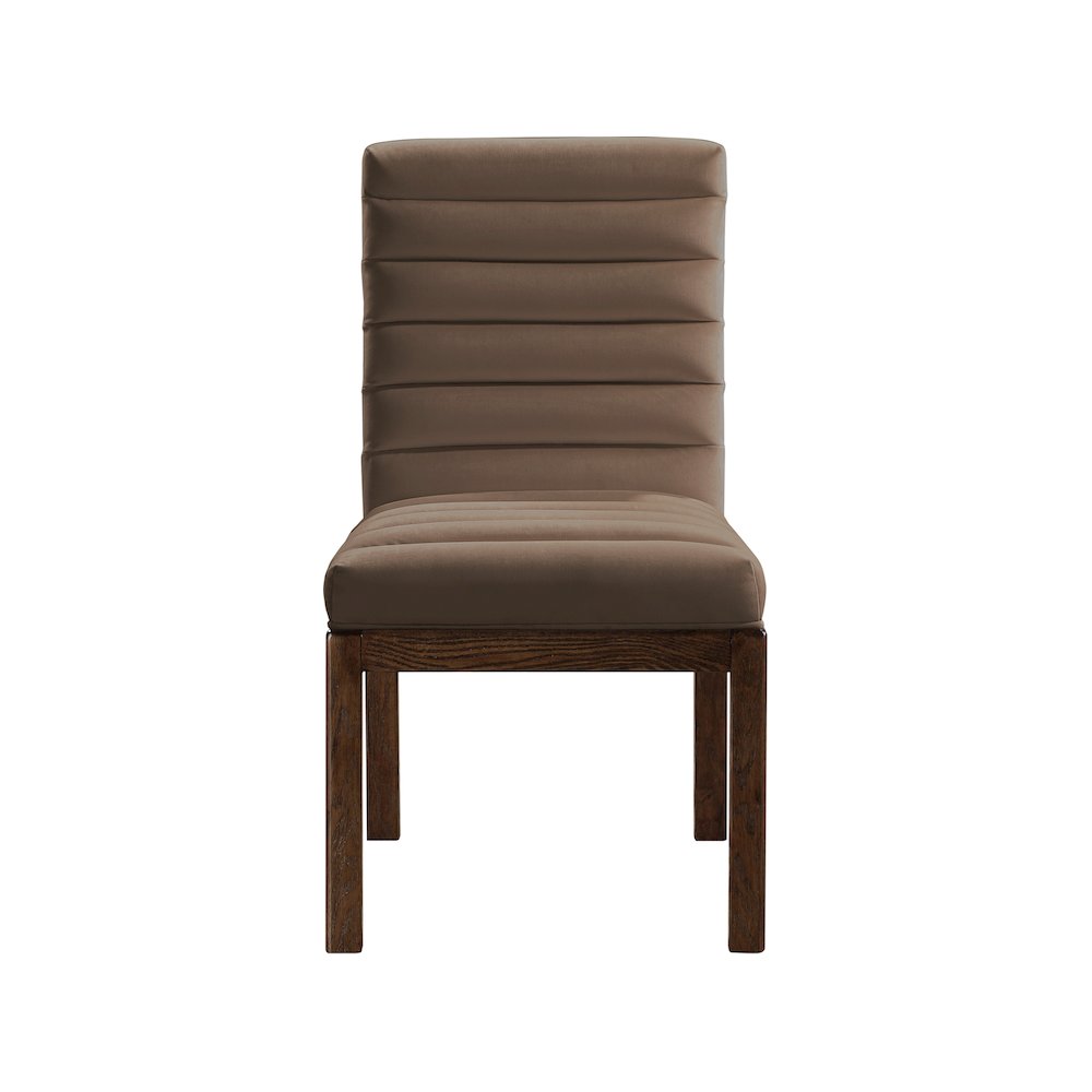 Evelyn Brown Velvet Dining Chair