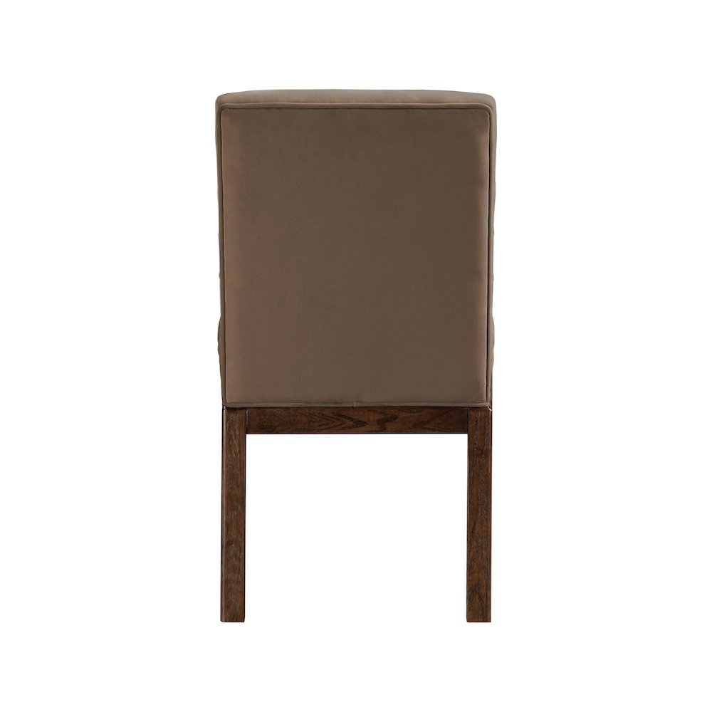 Evelyn Brown Velvet Dining Chair
