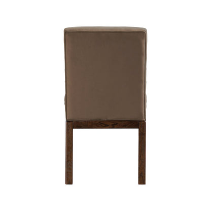 Evelyn Brown Velvet Dining Chair