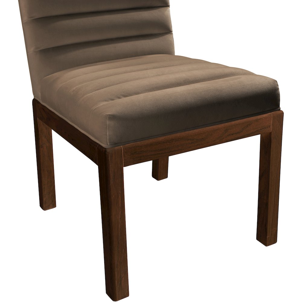 Evelyn Brown Velvet Dining Chair