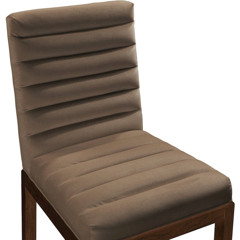 Evelyn Brown Velvet Dining Chair
