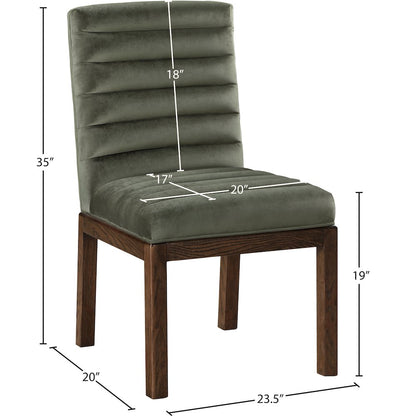 Evelyn Green Velvet Dining Chair