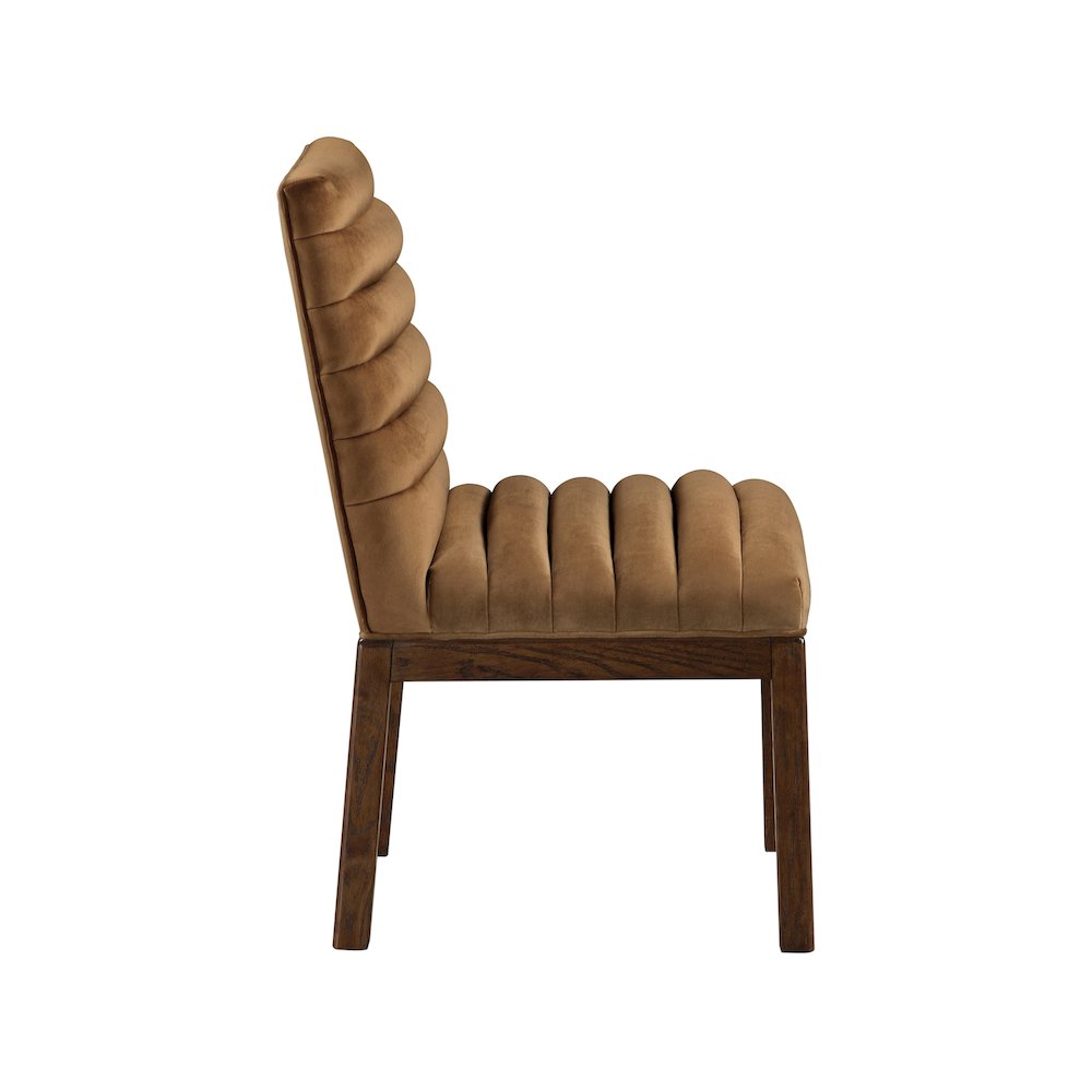 Evelyn Saddle Velvet Dining Chair