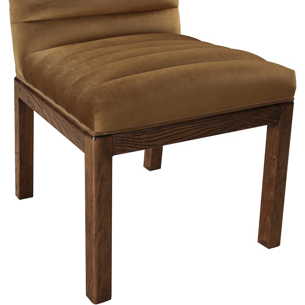 Evelyn Saddle Velvet Dining Chair