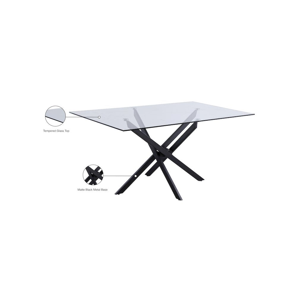Xander Matte Black Dining Table