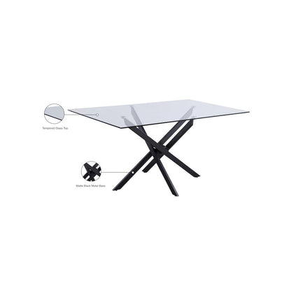 Xander Matte Black Dining Table