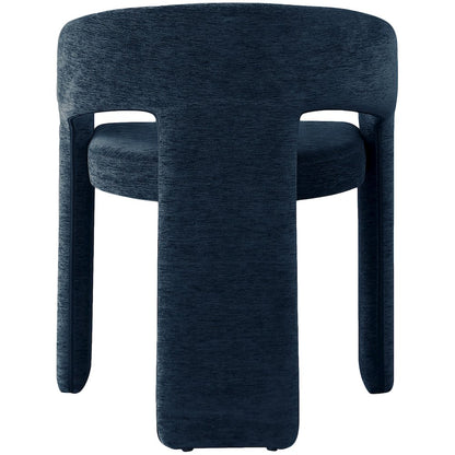 Rendition Navy Plush Fabric Dining Chair, Set of 2