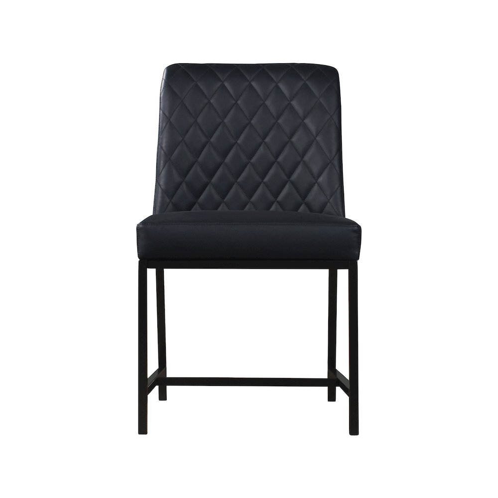 Bryce Black Vegan Leather Dining Chair, Set of 2