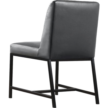 Bryce Grey Vegan Leather Dining Chair, Set of 2