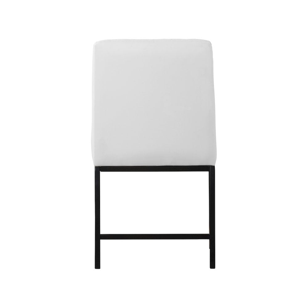 Bryce White Vegan Leather Dining Chair, Set of 2