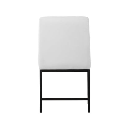 Bryce White Vegan Leather Dining Chair, Set of 2