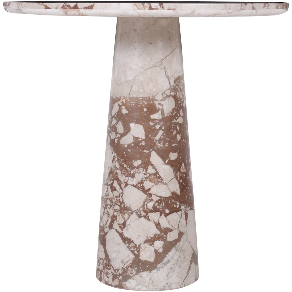 Fontelina 30" Breccia Genuine Marble Bistro Dining Table