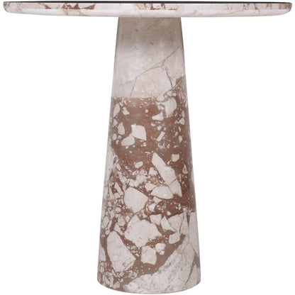 Fontelina 30" Breccia Genuine Marble Bistro Dining Table