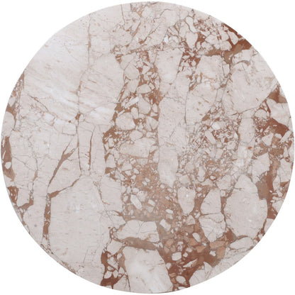 Fontelina 30" Breccia Genuine Marble Bistro Dining Table