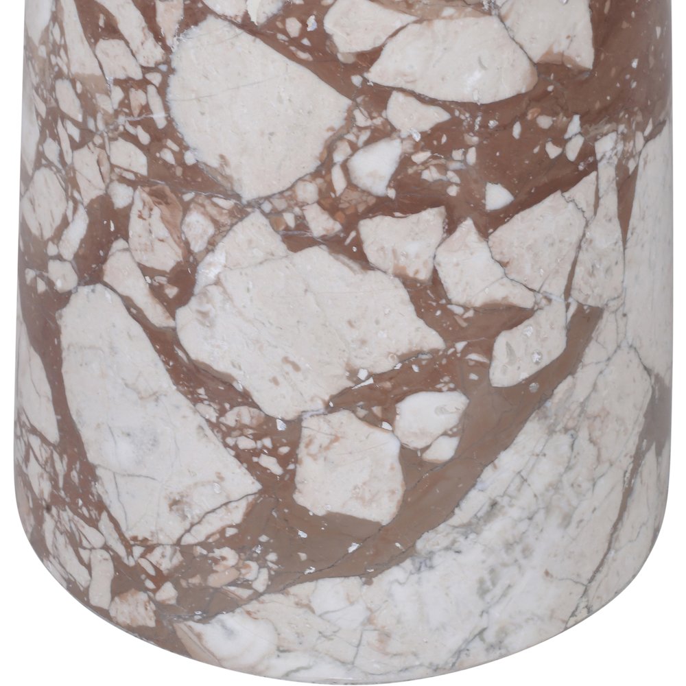 Fontelina 30" Breccia Genuine Marble Bistro Dining Table
