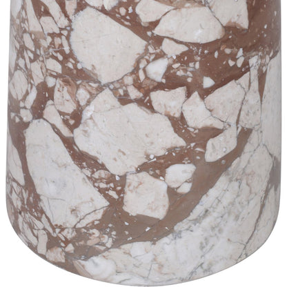 Fontelina 30" Breccia Genuine Marble Bistro Dining Table