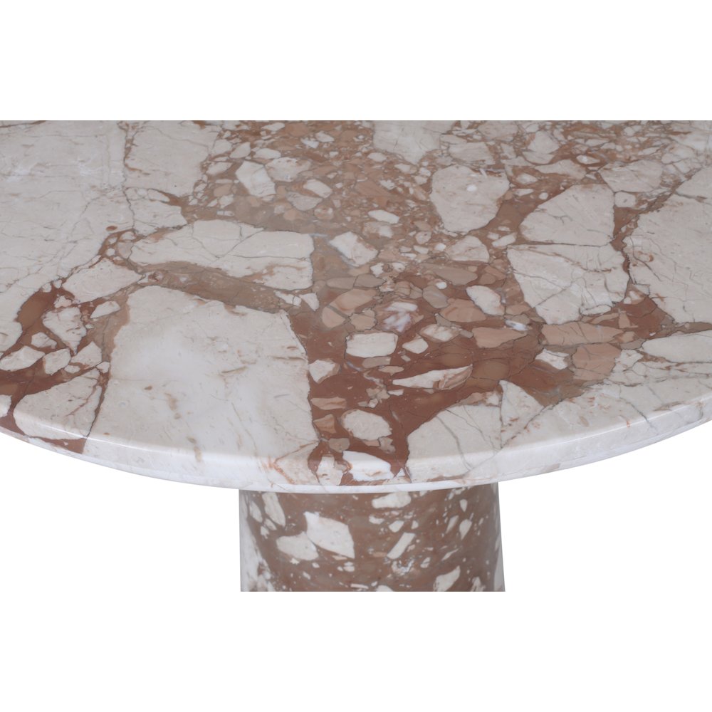 Fontelina 30" Breccia Genuine Marble Bistro Dining Table