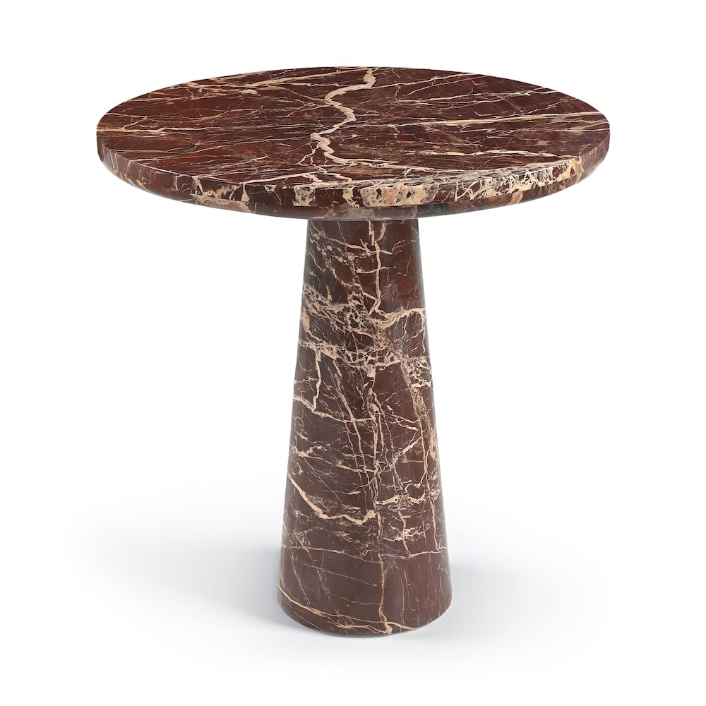 Fontelina 30" Cherry Genuine Marble Bistro Dining Table