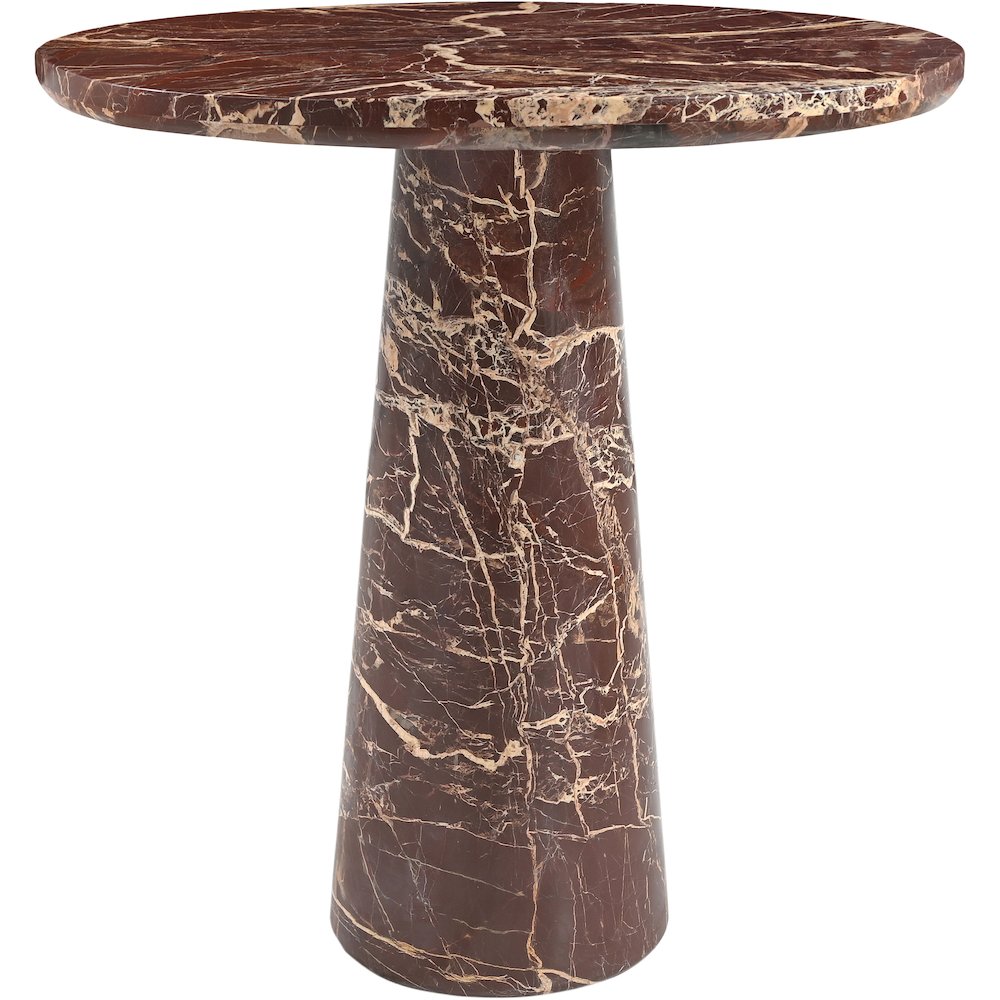 Fontelina 30" Cherry Genuine Marble Bistro Dining Table
