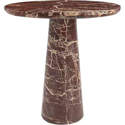 Fontelina 30" Cherry Genuine Marble Bistro Dining Table