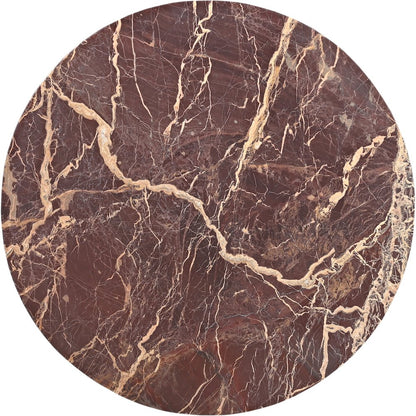 Fontelina 30" Cherry Genuine Marble Bistro Dining Table