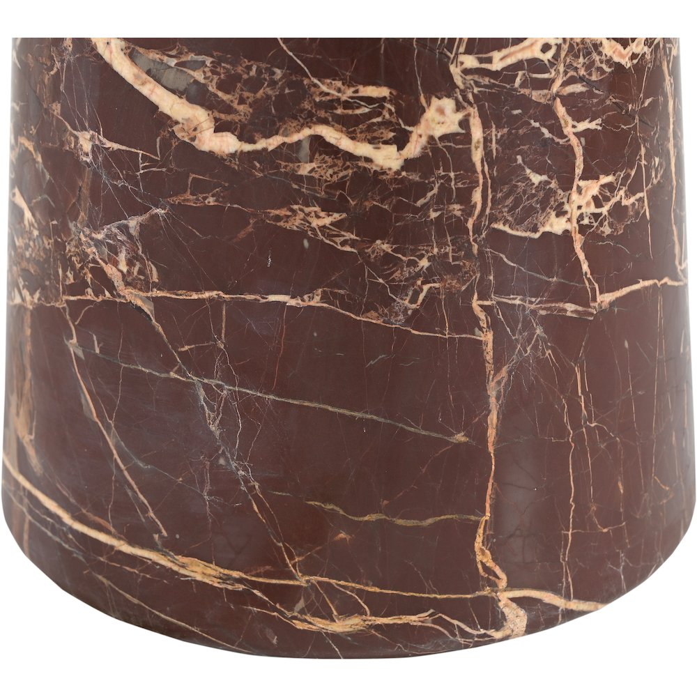 Fontelina 30" Cherry Genuine Marble Bistro Dining Table