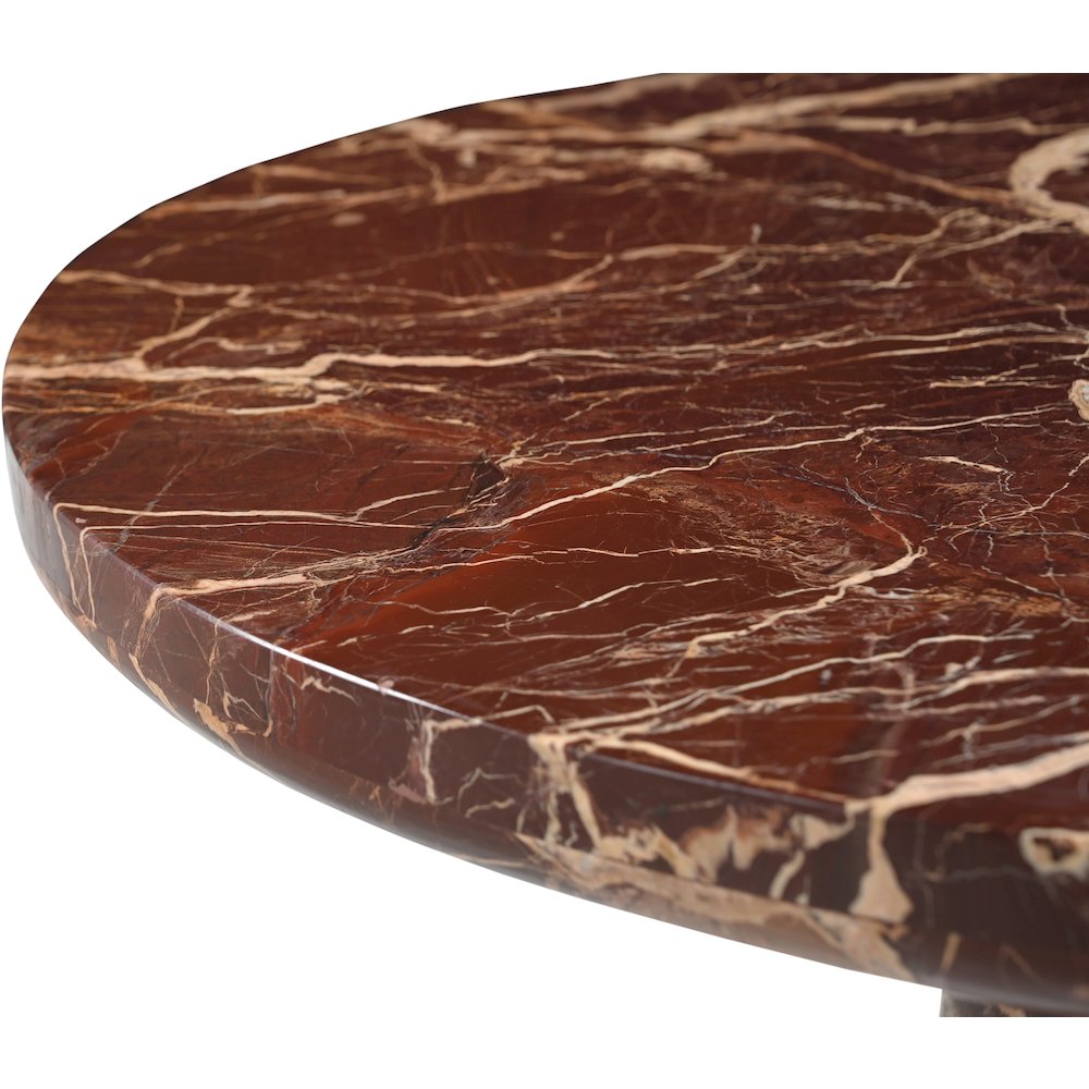 Fontelina 30" Cherry Genuine Marble Bistro Dining Table