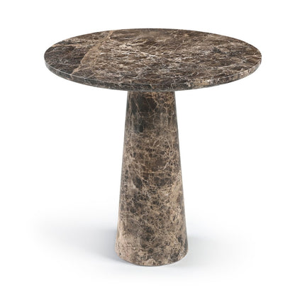Fontelina 30" Emperador Genuine Marble Bistro Dining Table