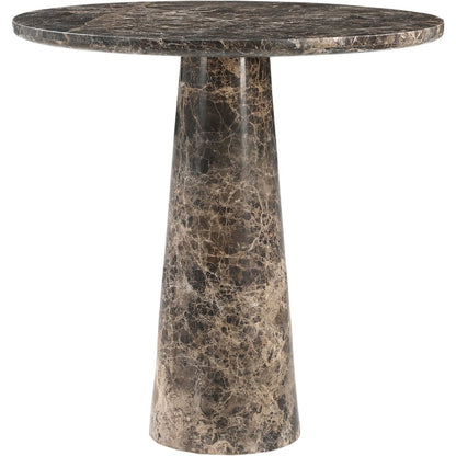 Fontelina 30" Emperador Genuine Marble Bistro Dining Table