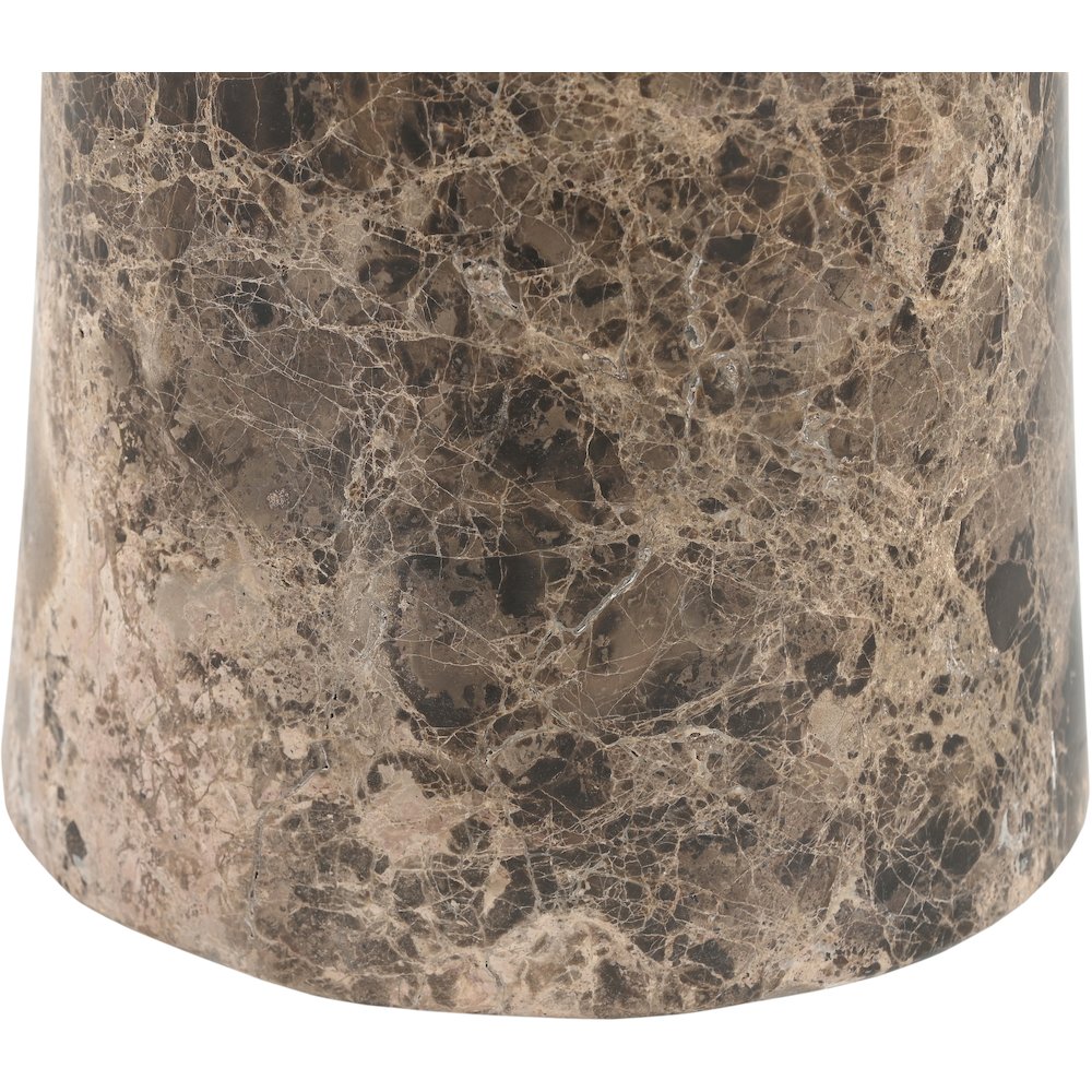 Fontelina 30" Emperador Genuine Marble Bistro Dining Table