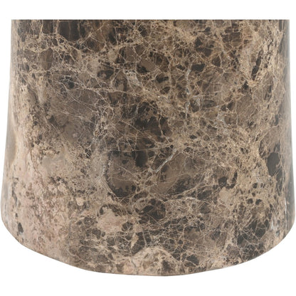 Fontelina 30" Emperador Genuine Marble Bistro Dining Table