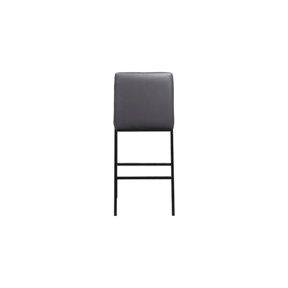 Bryce Grey Vegan Leather Stool, Set of 2