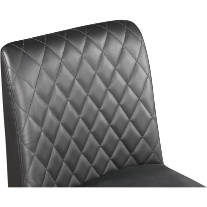 Bryce Grey Vegan Leather Stool, Set of 2