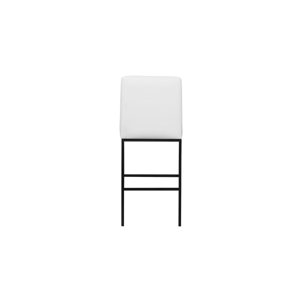 Bryce White Vegan Leather Stool, Set of 2