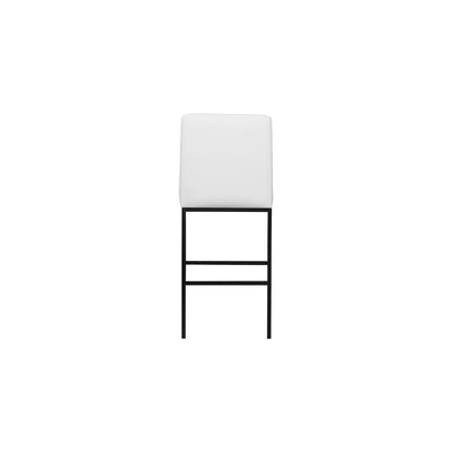 Bryce White Vegan Leather Stool, Set of 2