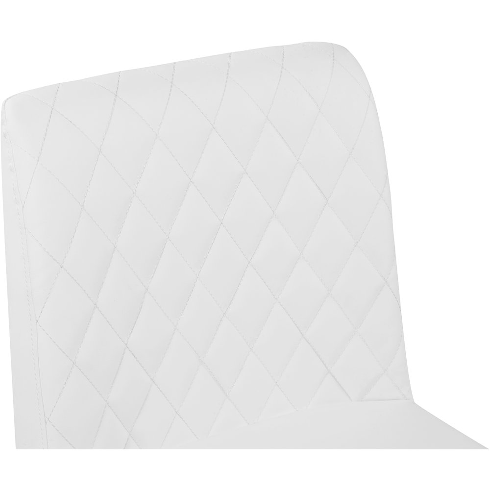 Bryce White Vegan Leather Stool, Set of 2
